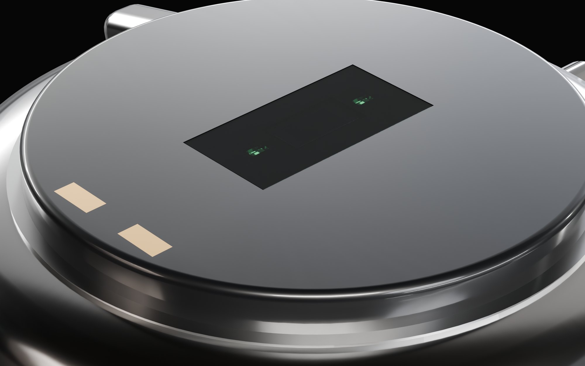 Pulse Pod seated on the back of a steel watch case